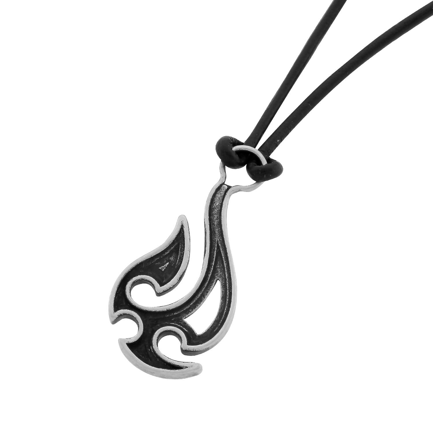 pendant with leather strap