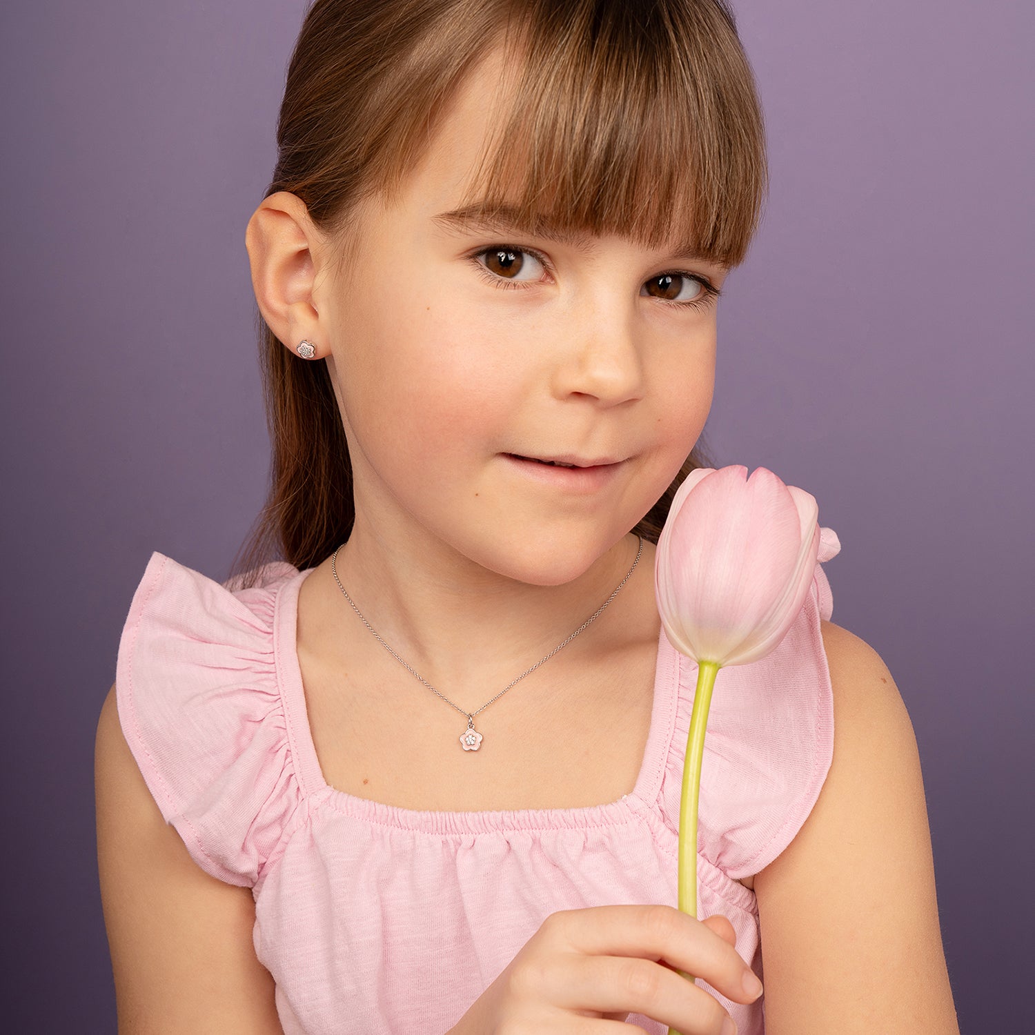 Ohrstecker Blume