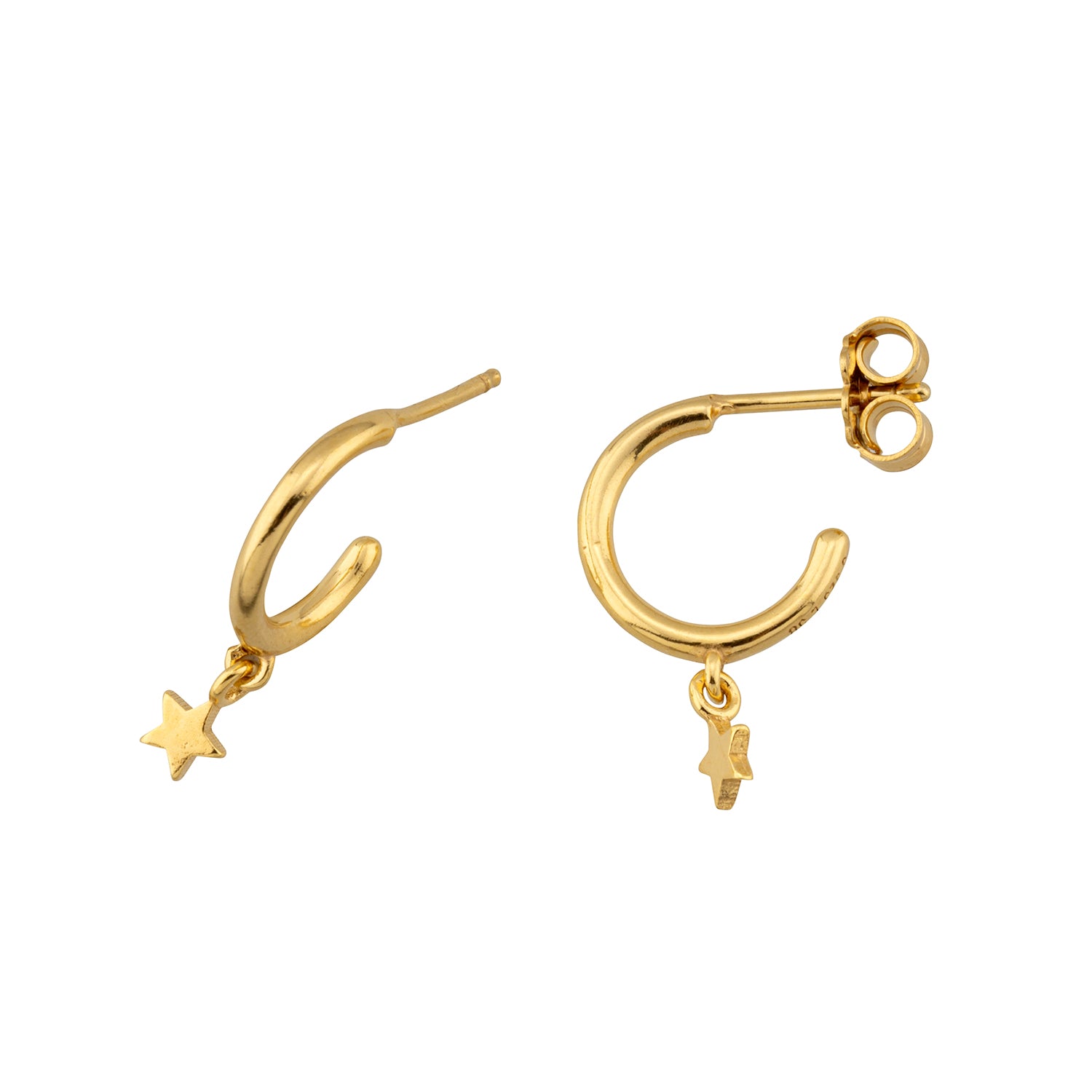 Hoop earrings star