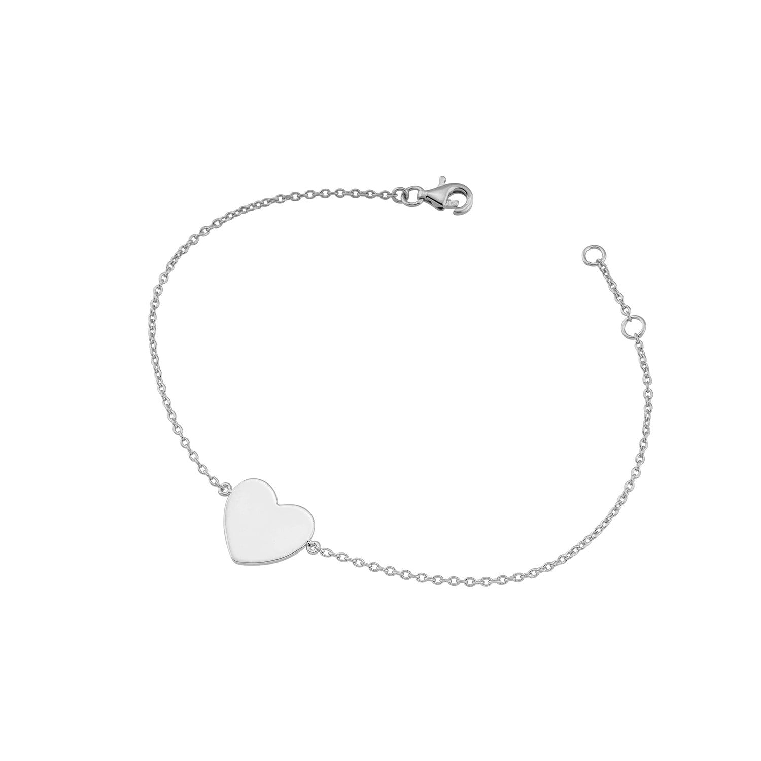 Armband Gravurplatte Herz