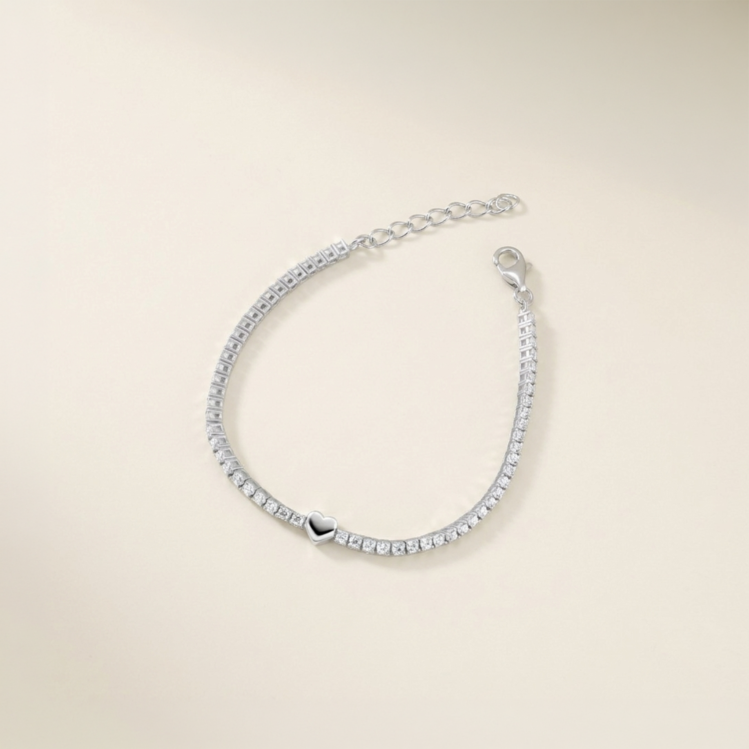Tennis Armband Herz