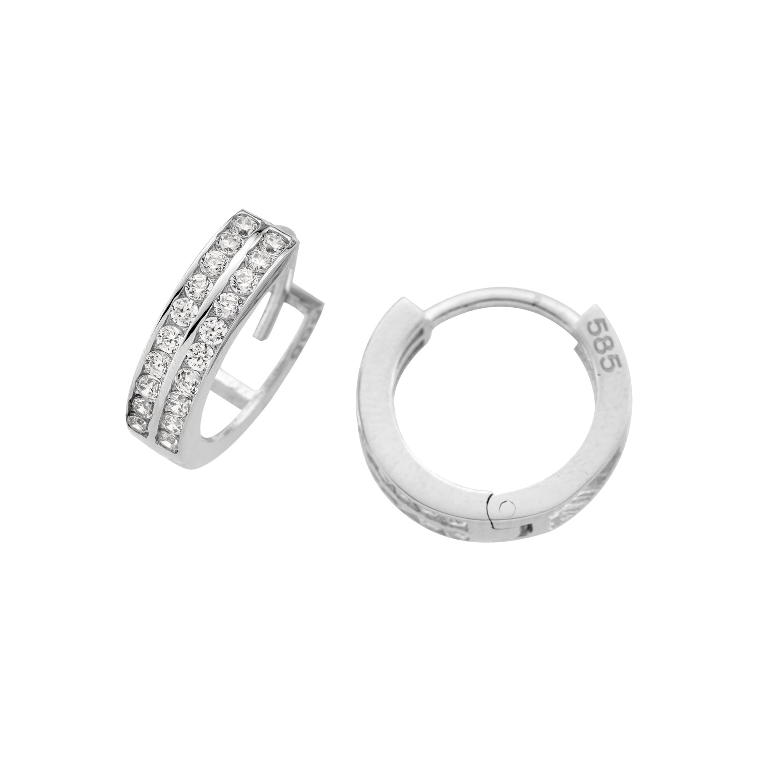 Hoop earrings tiara