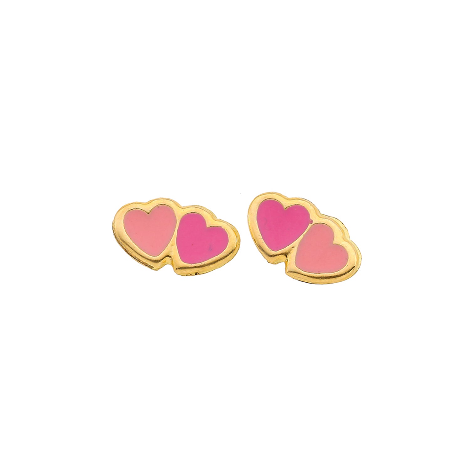 Heart stud earrings