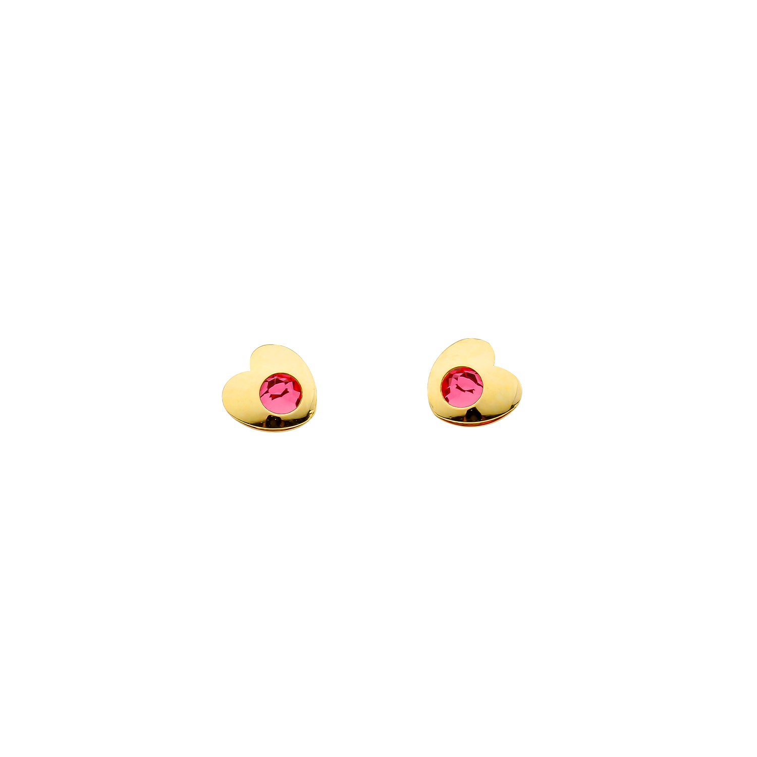 Heart stud earrings