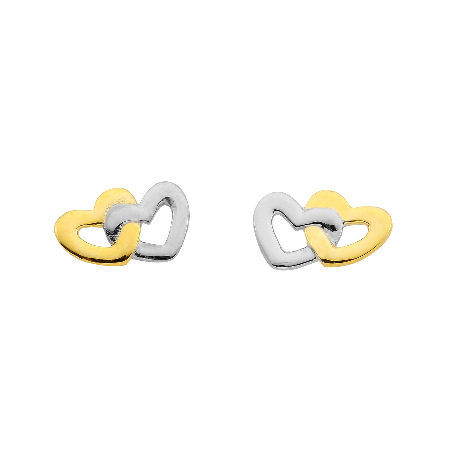 Heart stud earrings