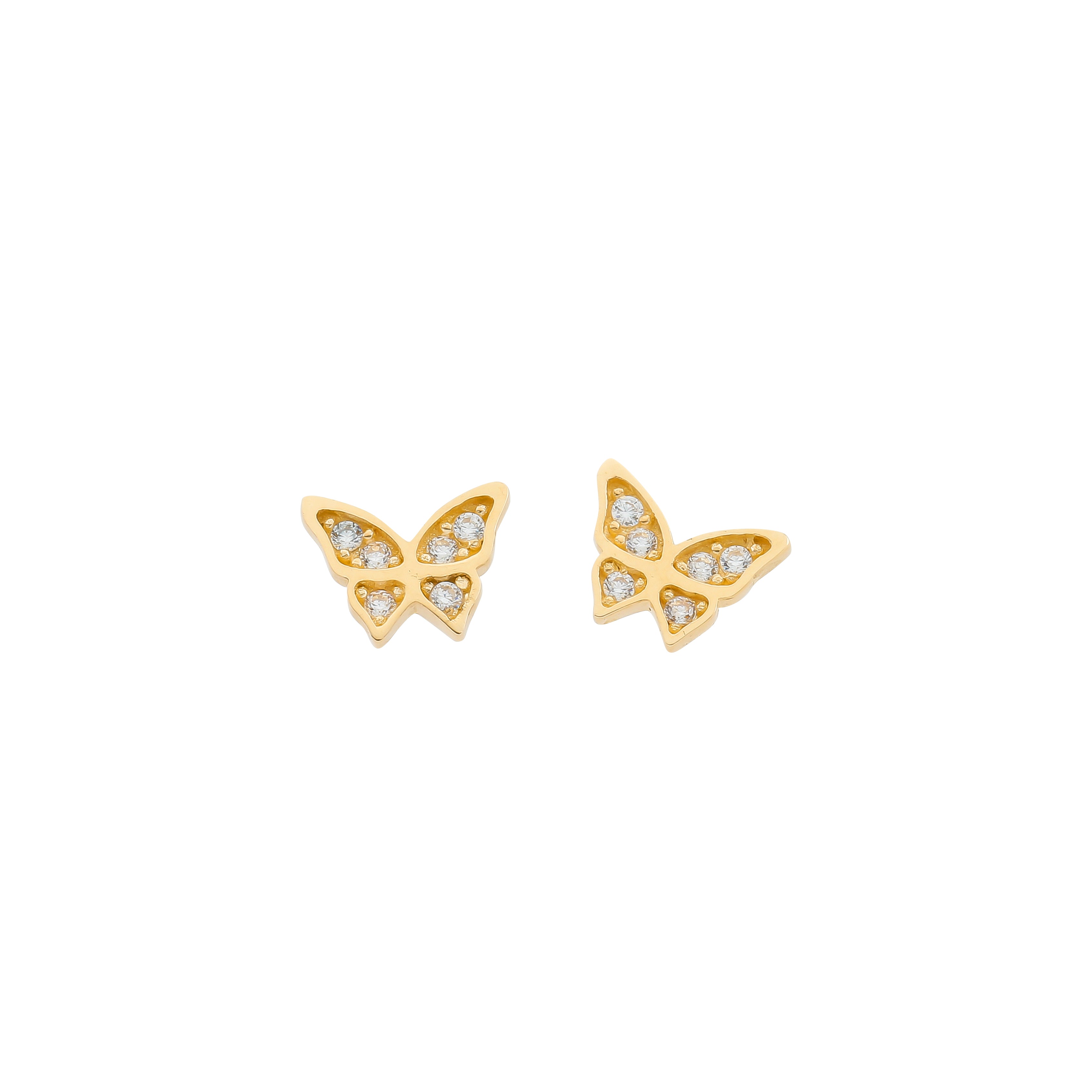 Butterfly stud earrings
