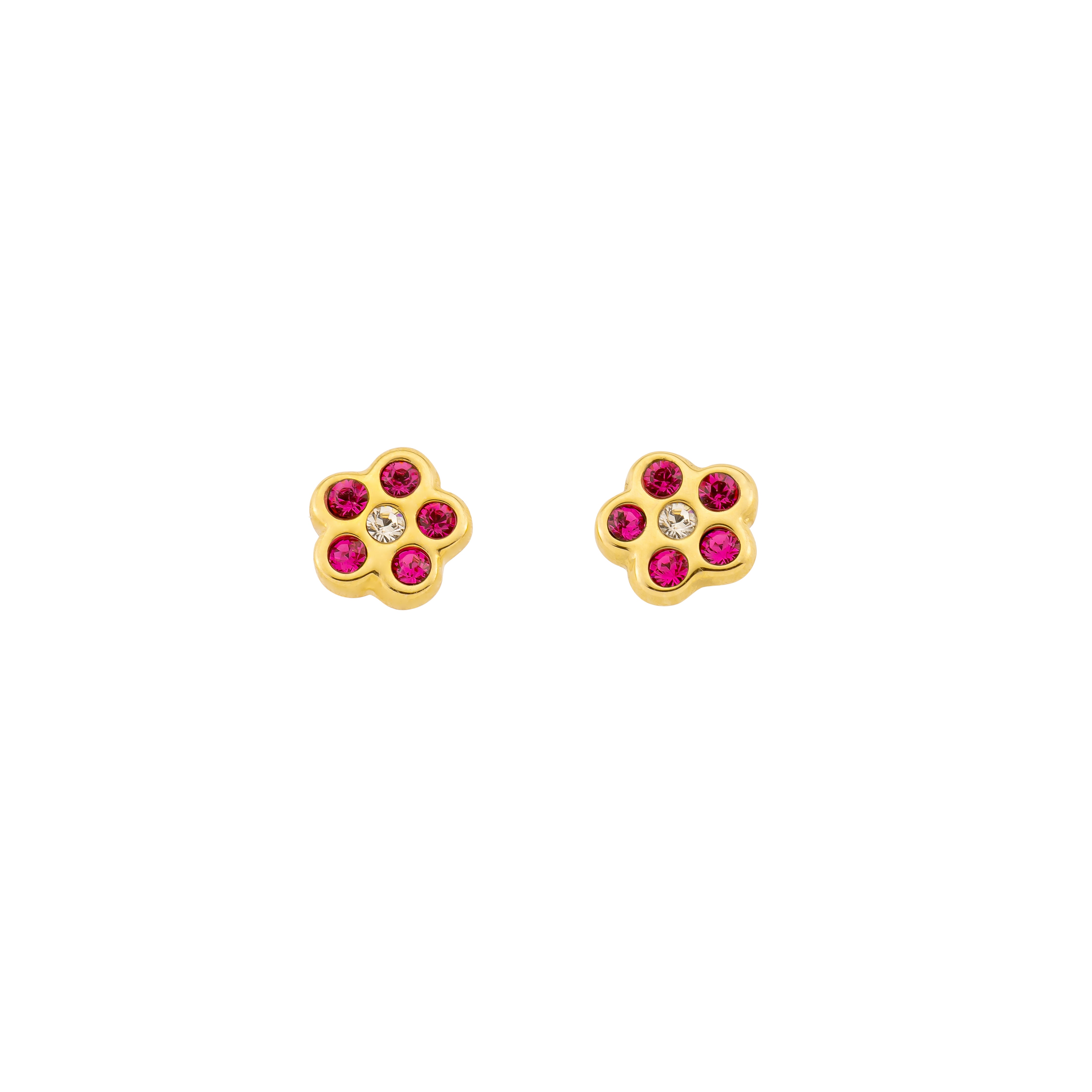 Flower stud earrings