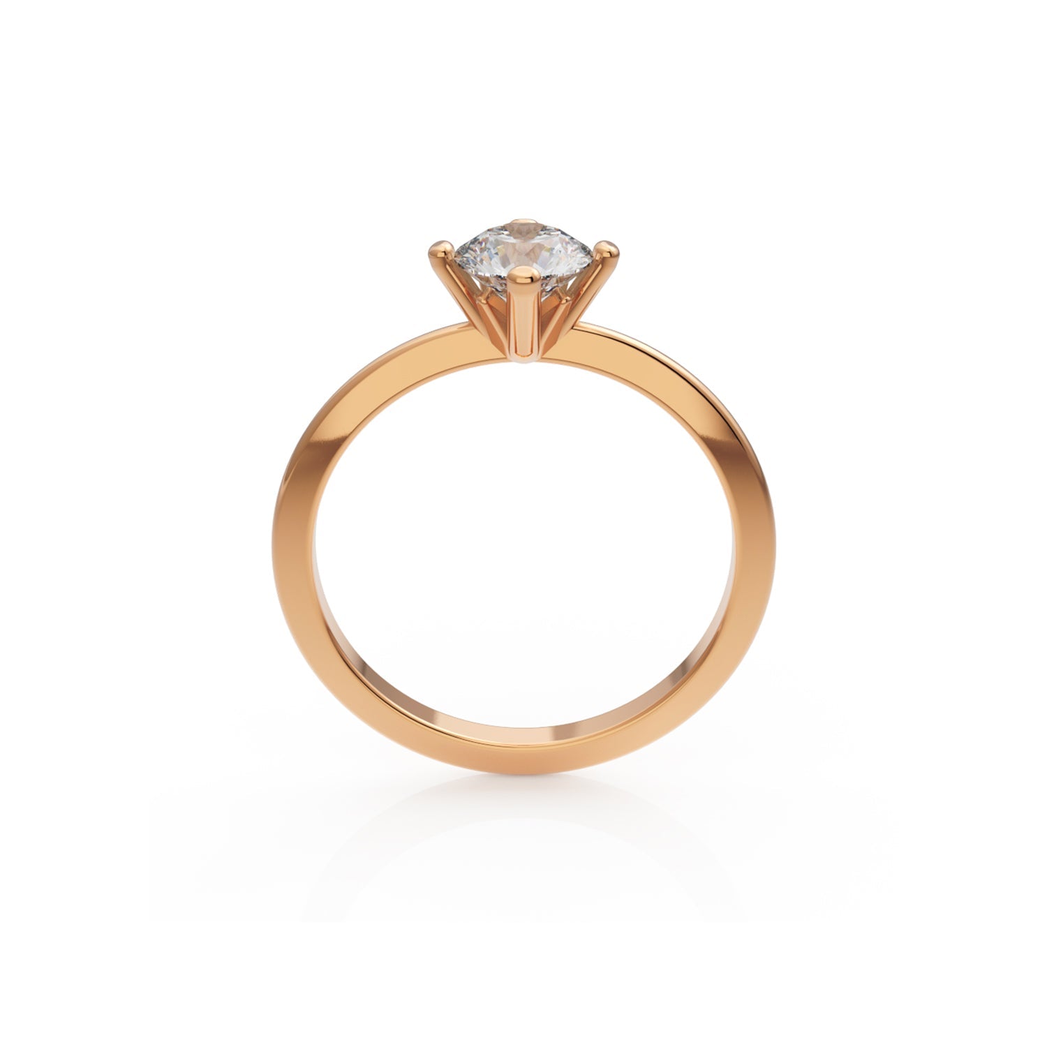 Verlobungsring Terry in Rotgold 14 Karat (585)