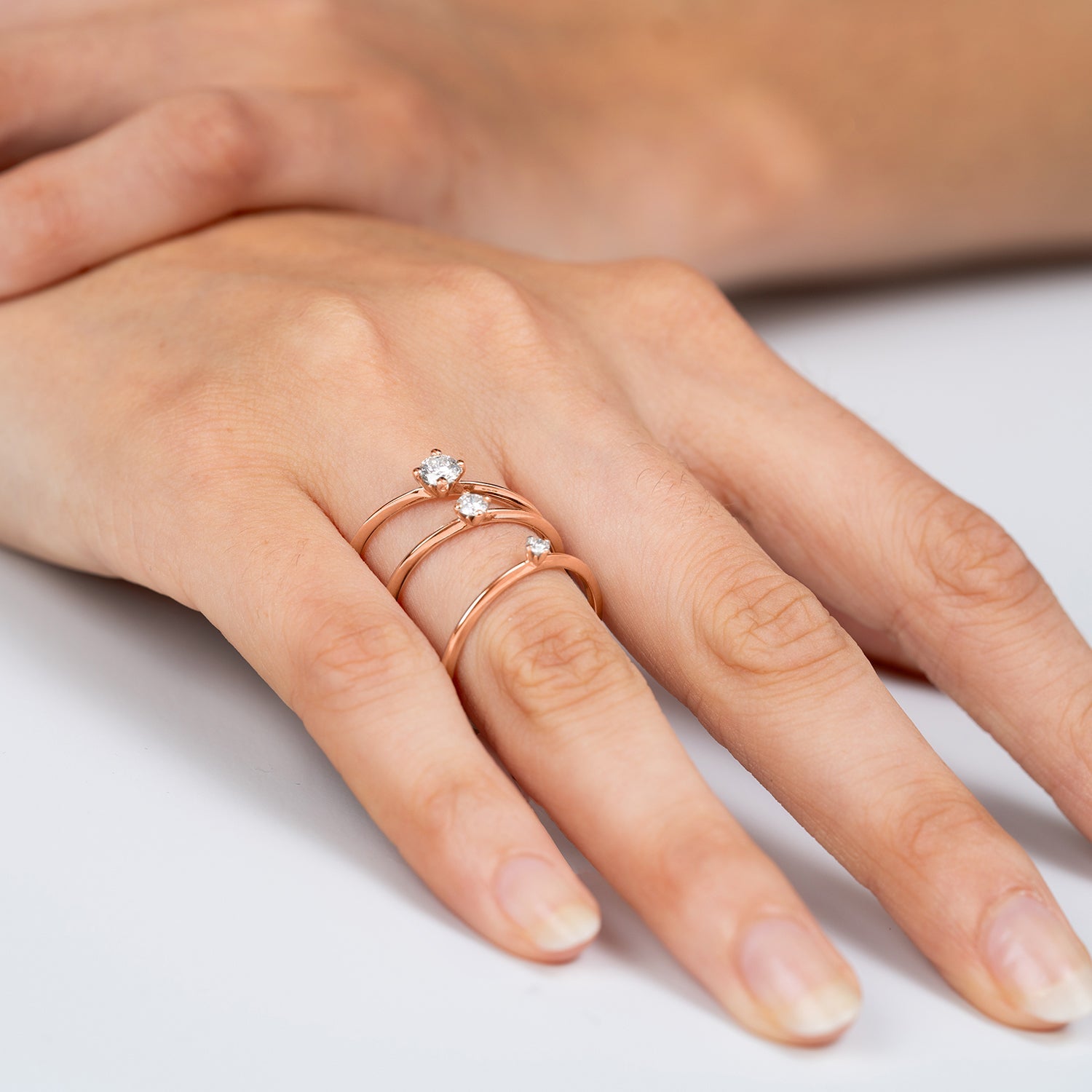 Verlobungsring Terry in Rotgold 14 Karat (585)