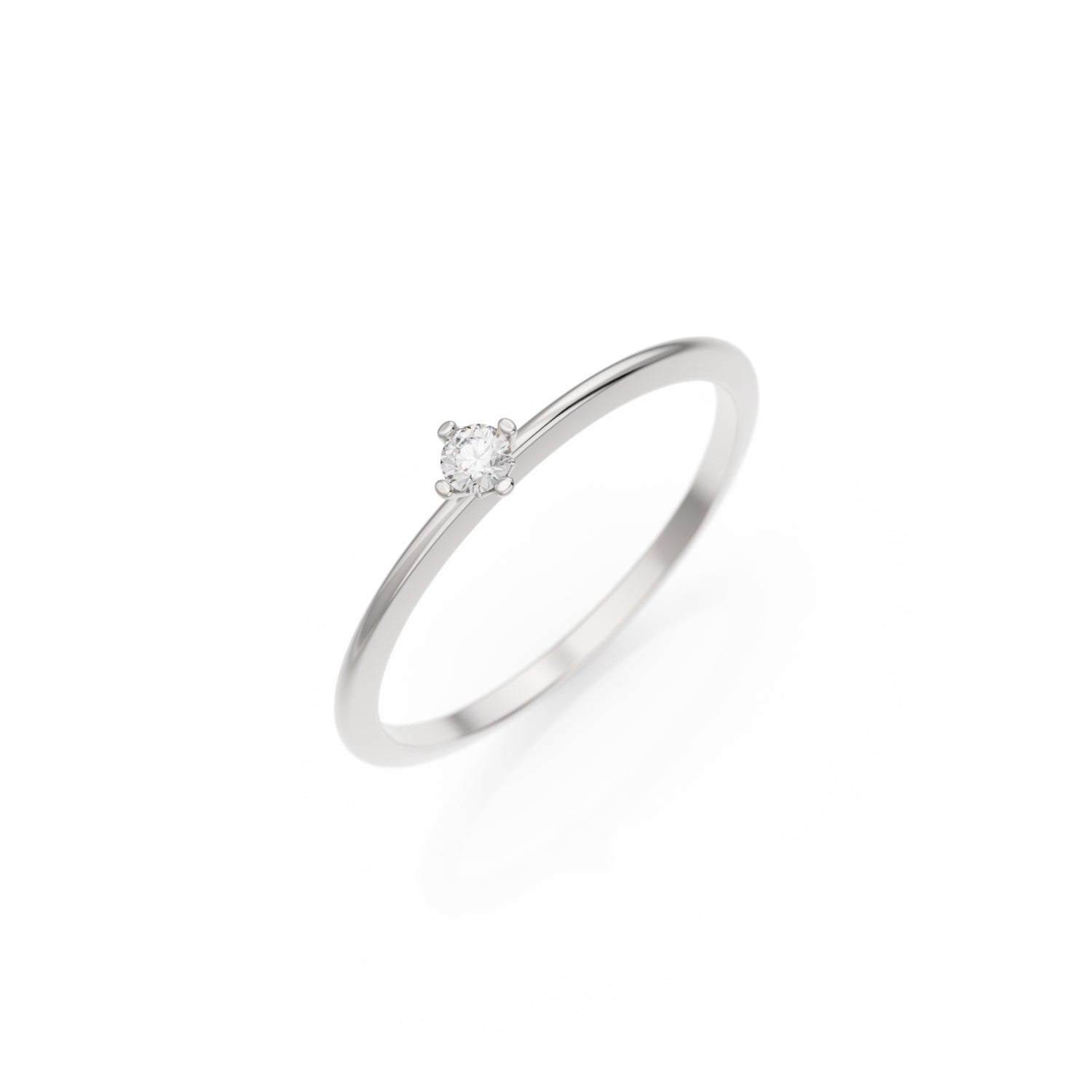 Verlobungsring Terry in Weißgold 18 Karat (750) mit Lab-Grown-Diamant