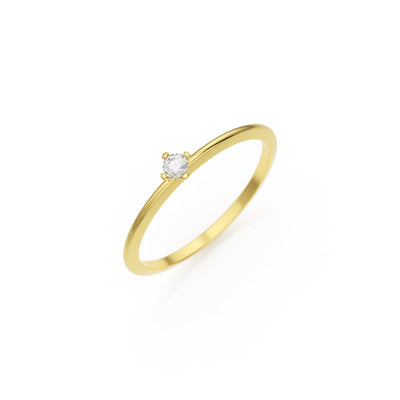 Verlobungsring Terry Lab-Grown – Gelbgold 14 Karat (585)