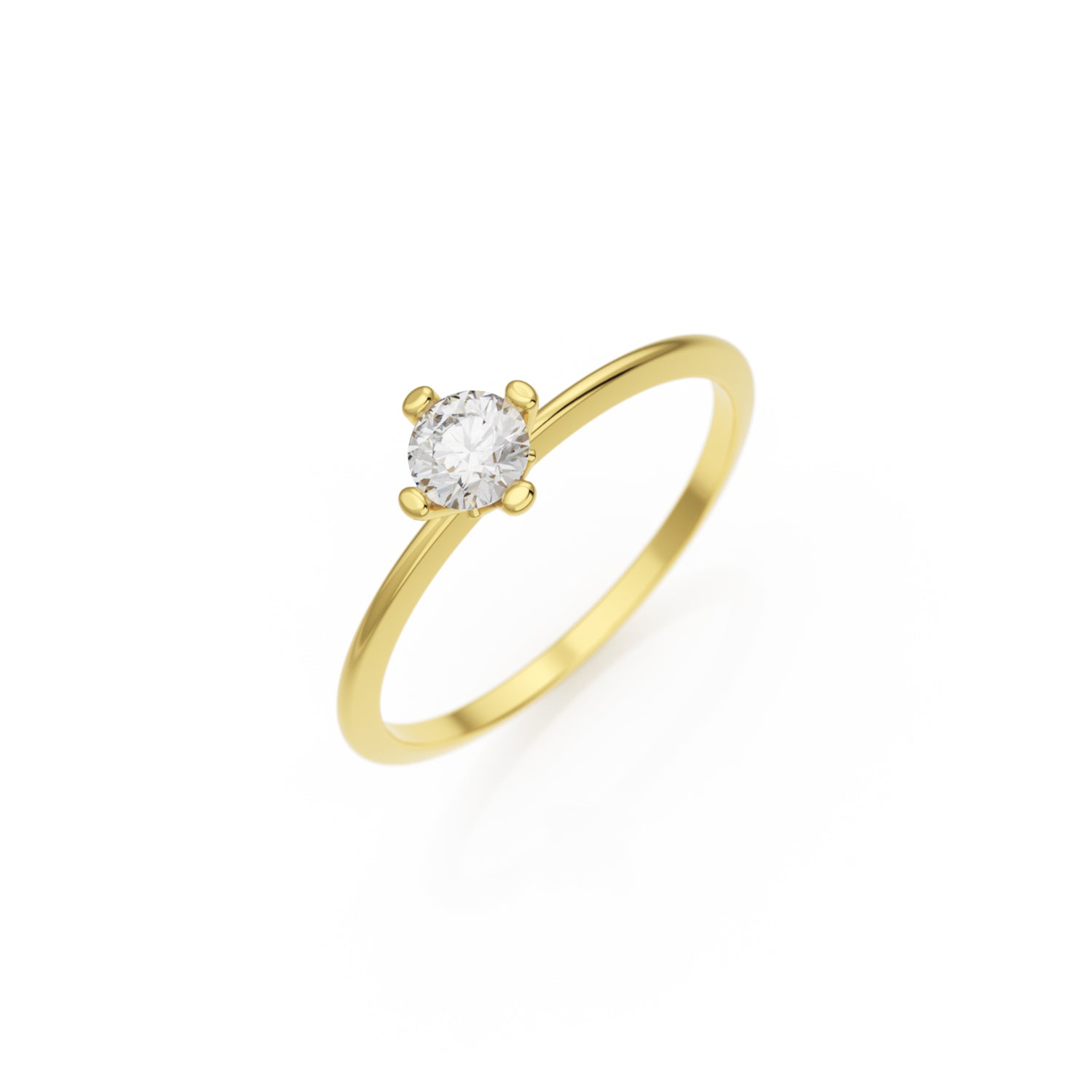 Verlobungsring Terry in Gelbgold 18 Karat (750) mit 0,25 ct Brillant