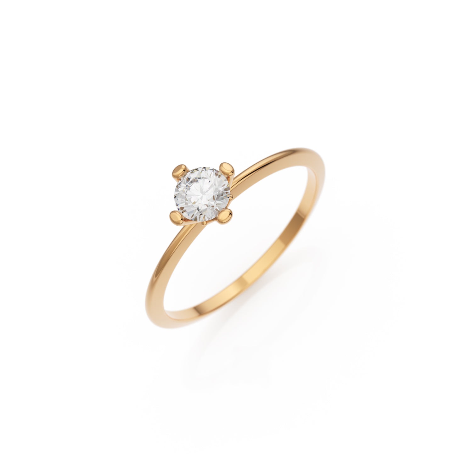 Verlobungsring Terry in Roségold 18 Karat (750) mit 0,30 ct Brillant