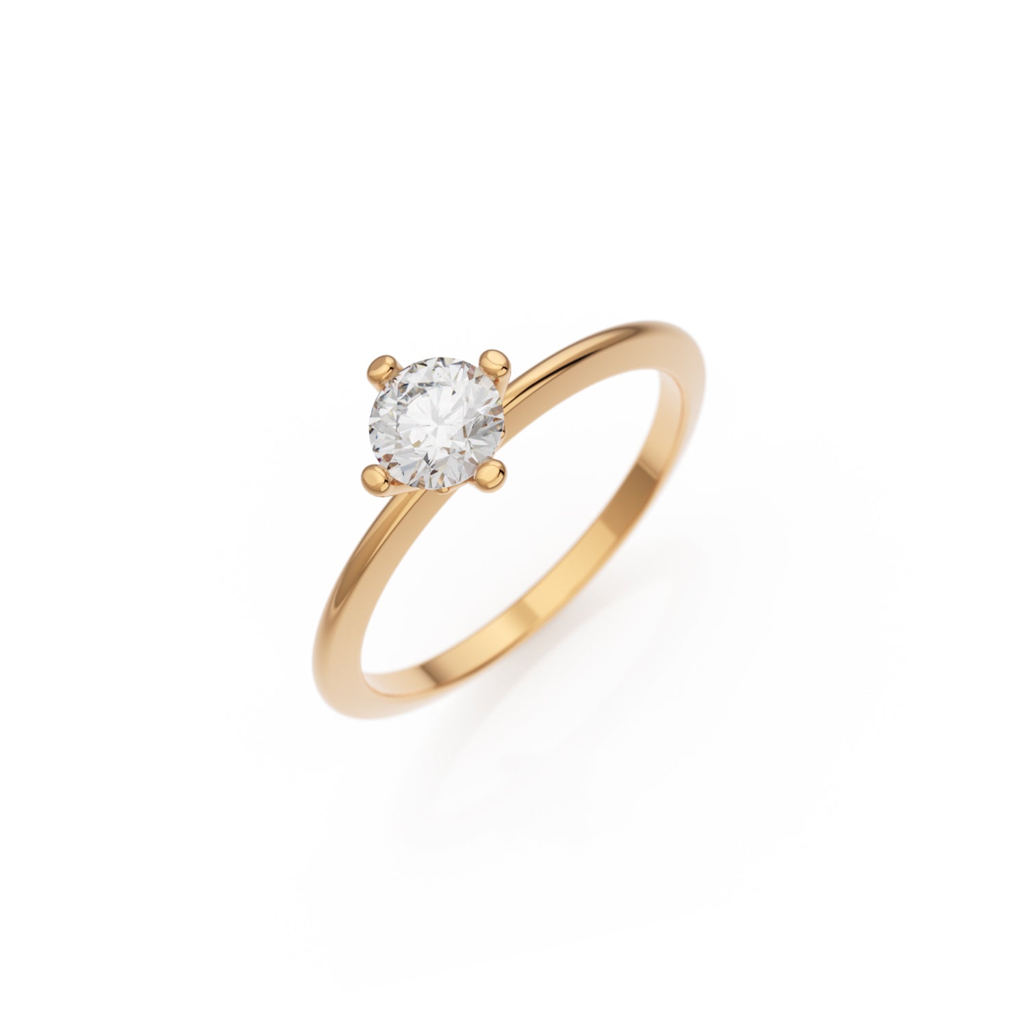 Verlobungsring Terry in Roségold 18 Karat (750) mit 0,40 ct Brillant
