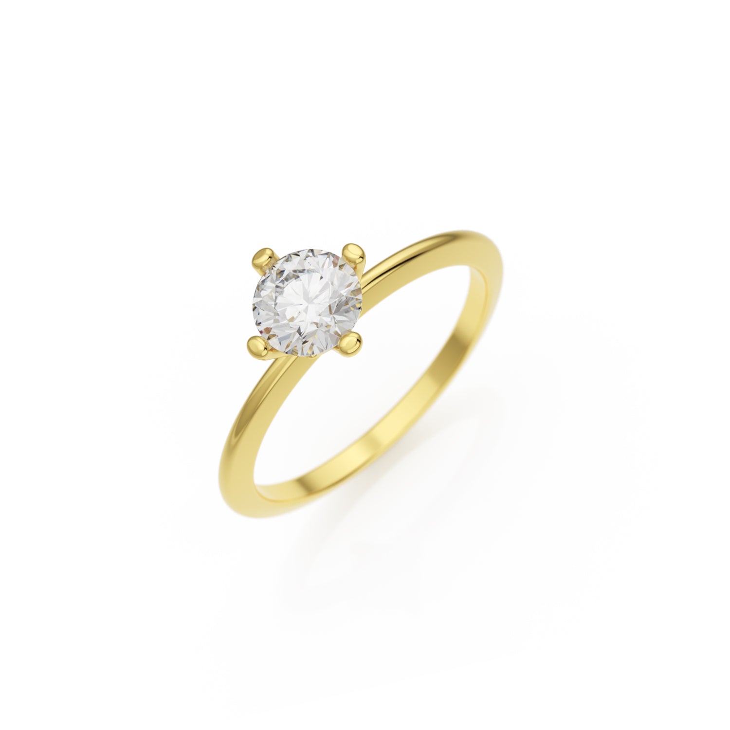 Verlobungsring Terry in Gelbgold 18 Karat (750) mit 0,60 ct Brillant