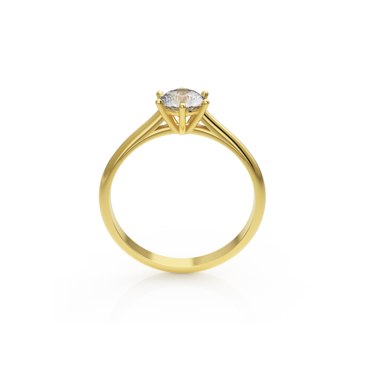 Verlobungsring Merdia in Gelbgold 14 Karat (585)