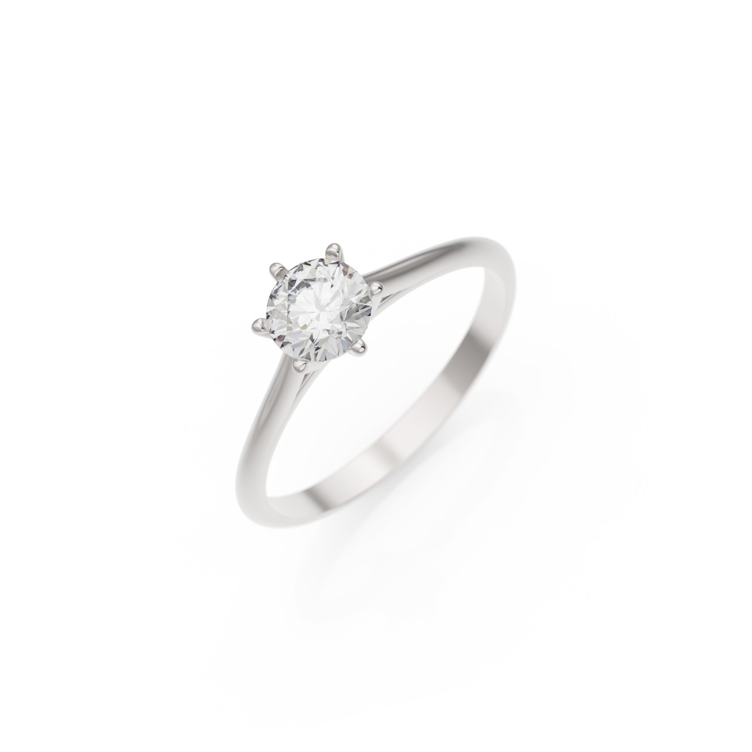 Verlobungsring Merdia in Weißgold 18 Karat (750) mit Lab-Grown-Diamant