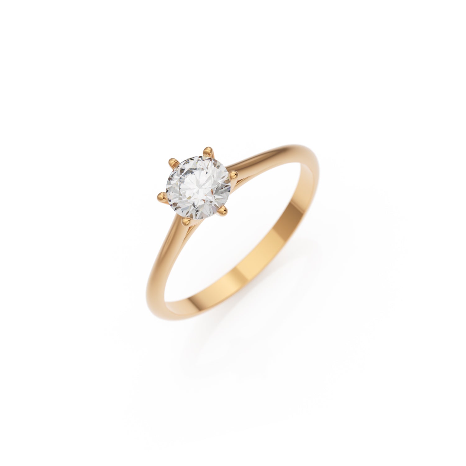 Verlobungsring Merdia in Roségold 18 Karat (750) mit 0,50 ct Brillant