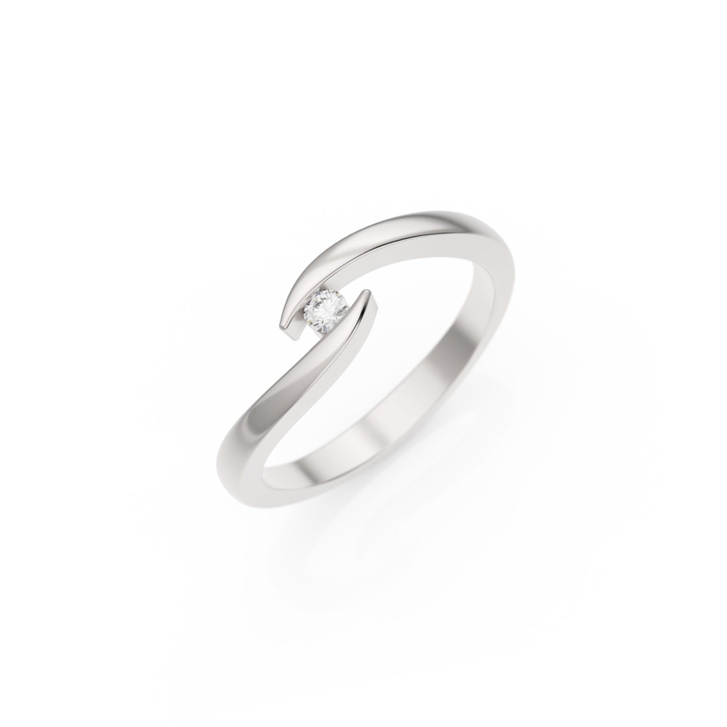 Verlobungsring Summertime in Weißgold 18 Karat (750) mit Lab-Grown-Diamant