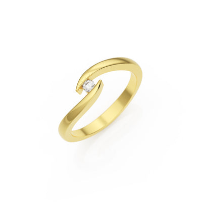 Verlobungsring Summertime H/SI – Gelbgold 14 Karat (585)