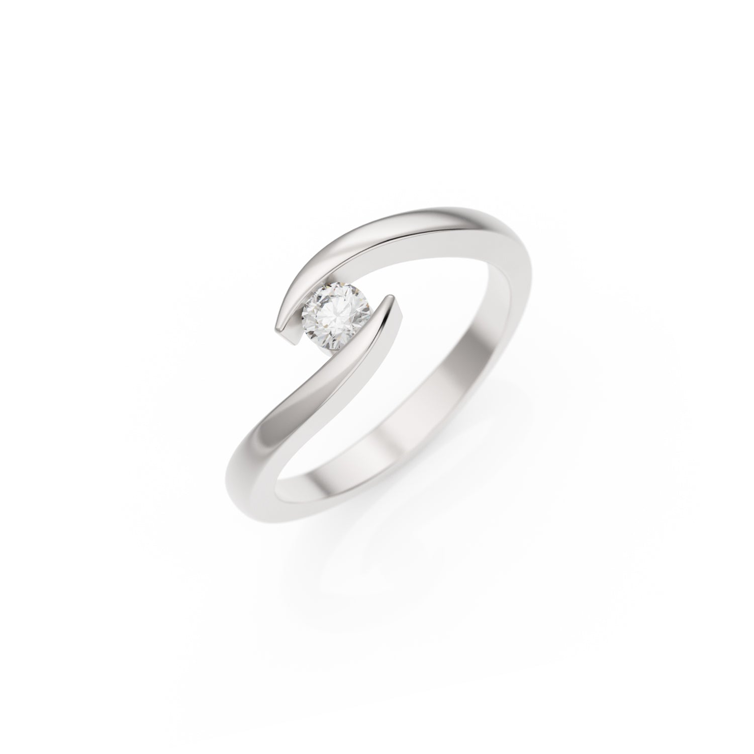 Verlobungsring Summertime in Weißgold 18 Karat (750) mit Lab-Grown-Diamant
