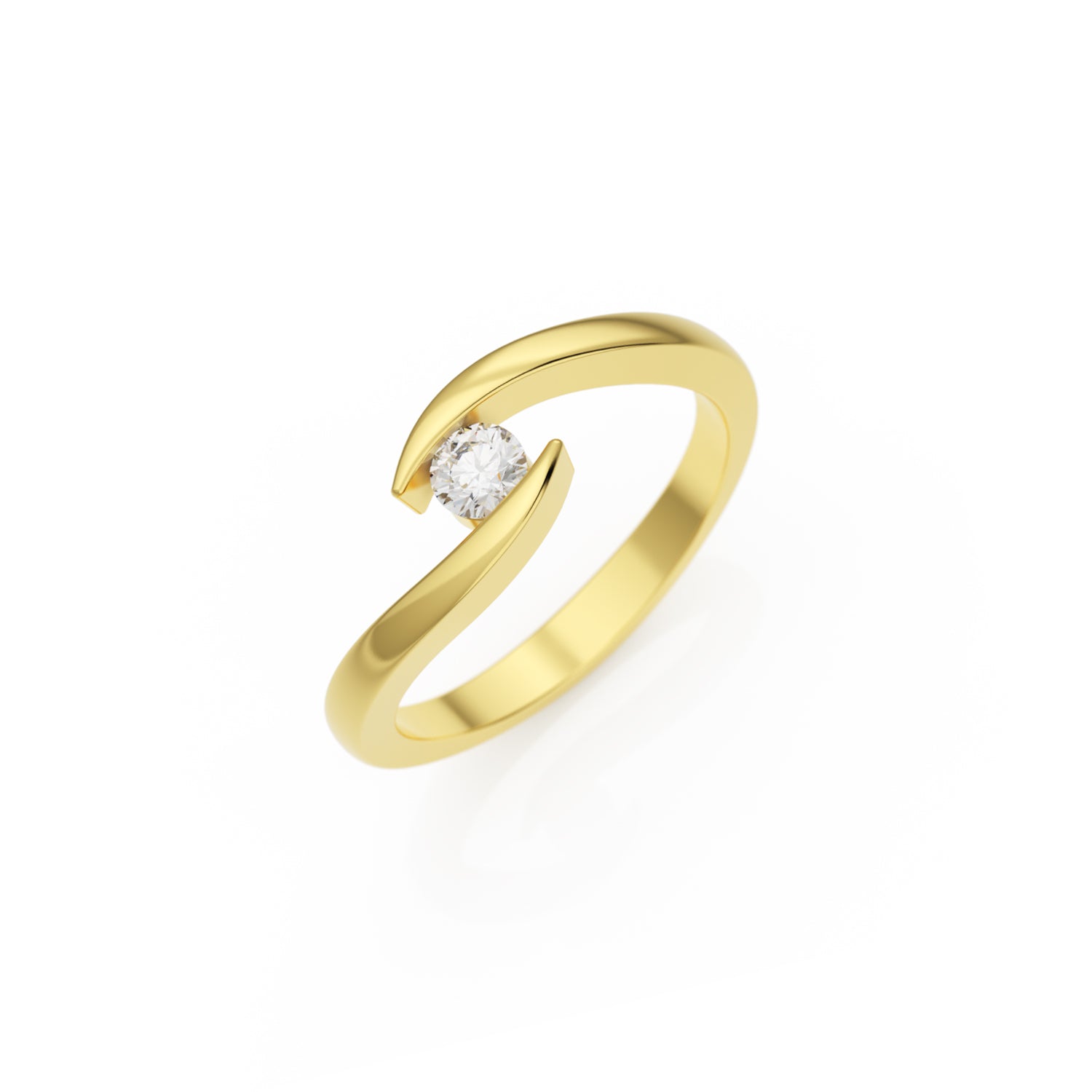 Verlobungsring Summertime in Gelbgold 18 Karat (750) mit Lab-Grown-Diamant