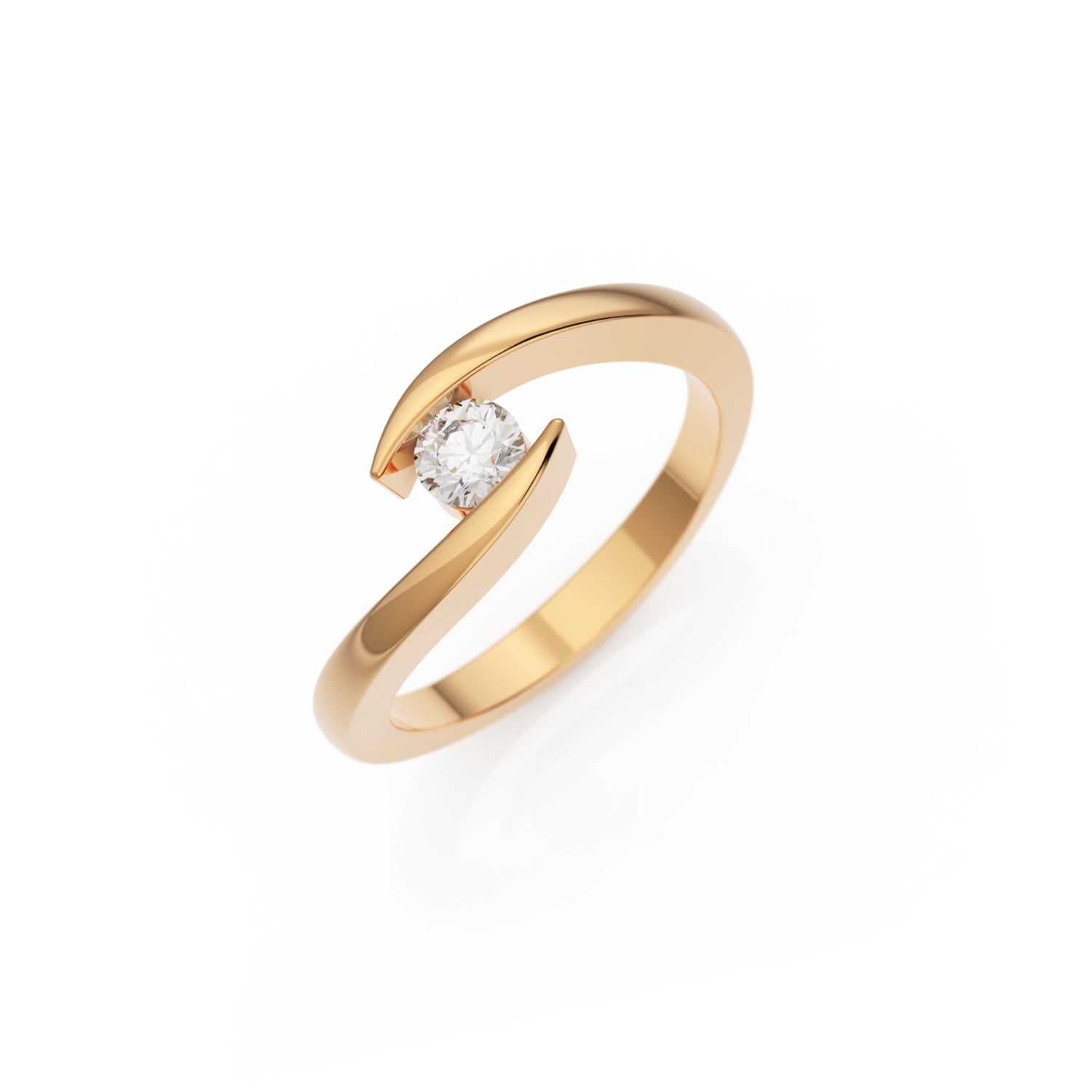 Verlobungsring Summertime in Roségold 14 Karat (585) mit Lab-Grown-Diamant