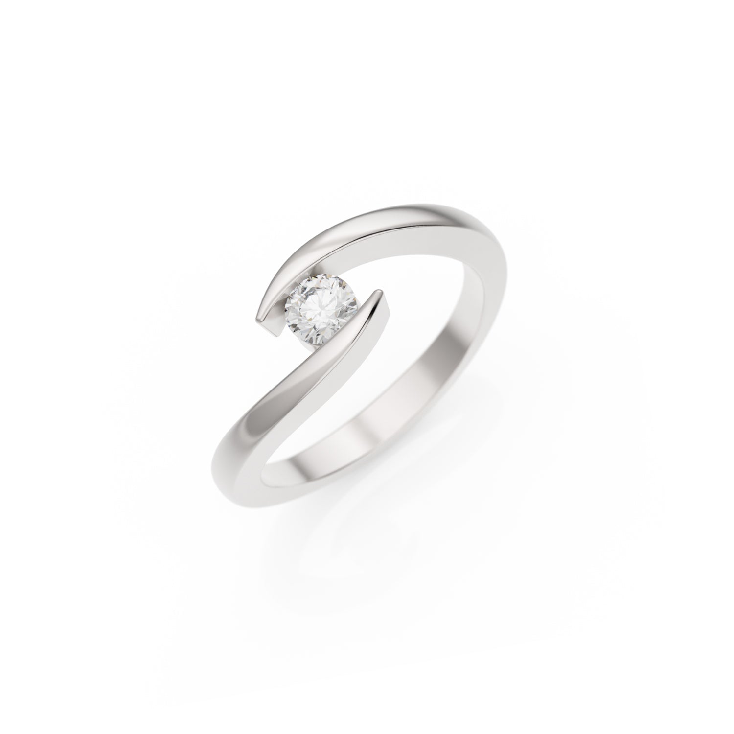 Verlobungsring Summertime in Weißgold 18 Karat (750) mit Lab-Grown-Diamant