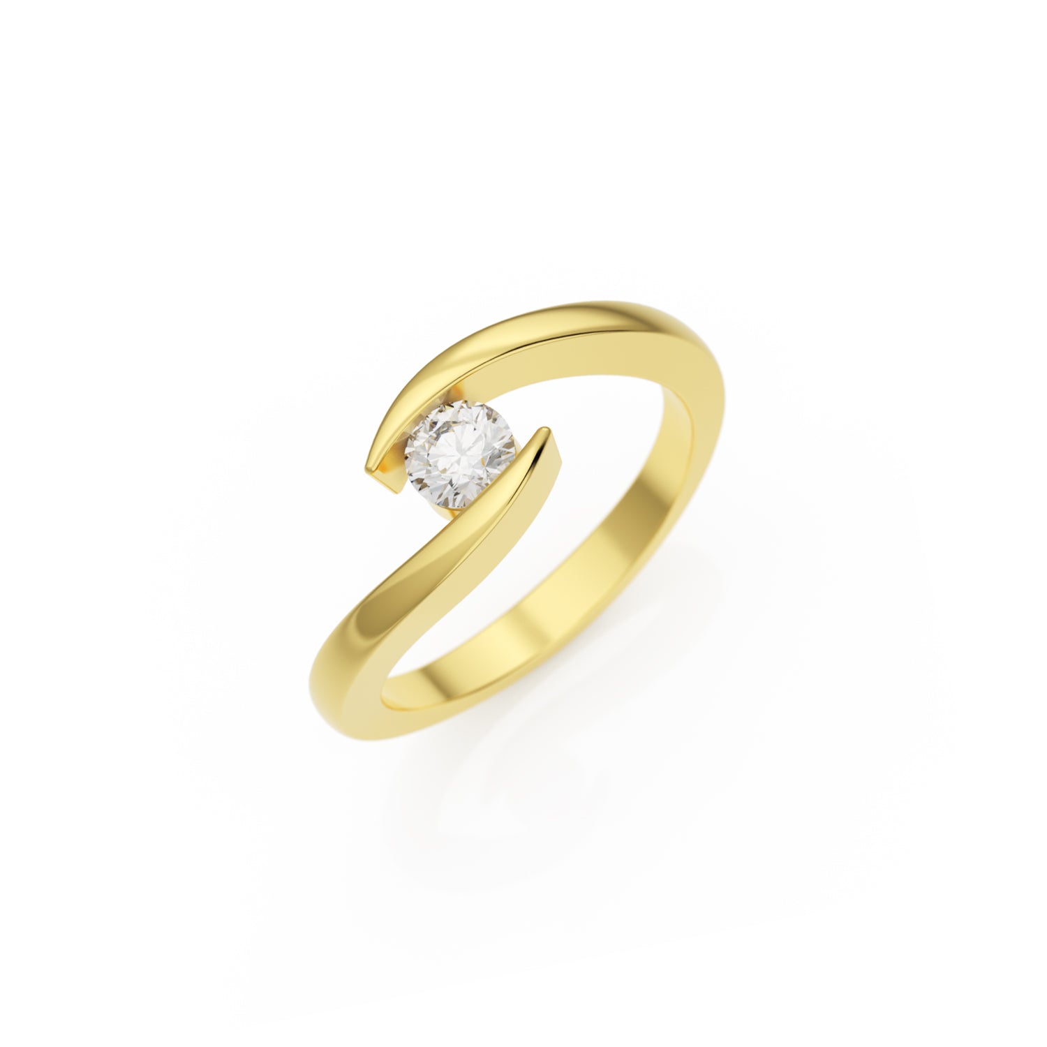 Verlobungsring Summertime in Gelbgold 18 Karat (750) mit Lab-Grown-Diamant