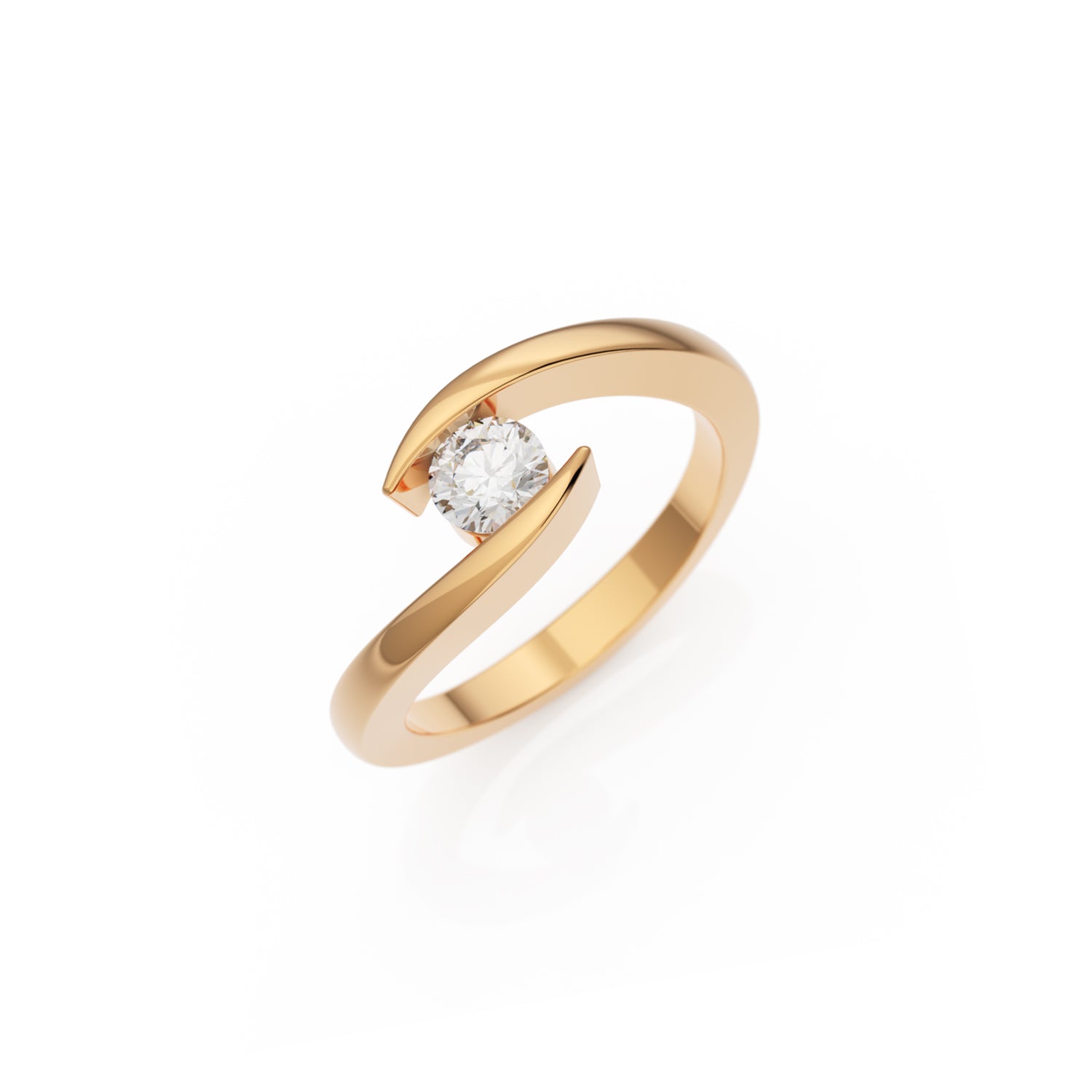Verlobungsring Summertime in Roségold 14 Karat (585) mit 0,30 ct Brillant