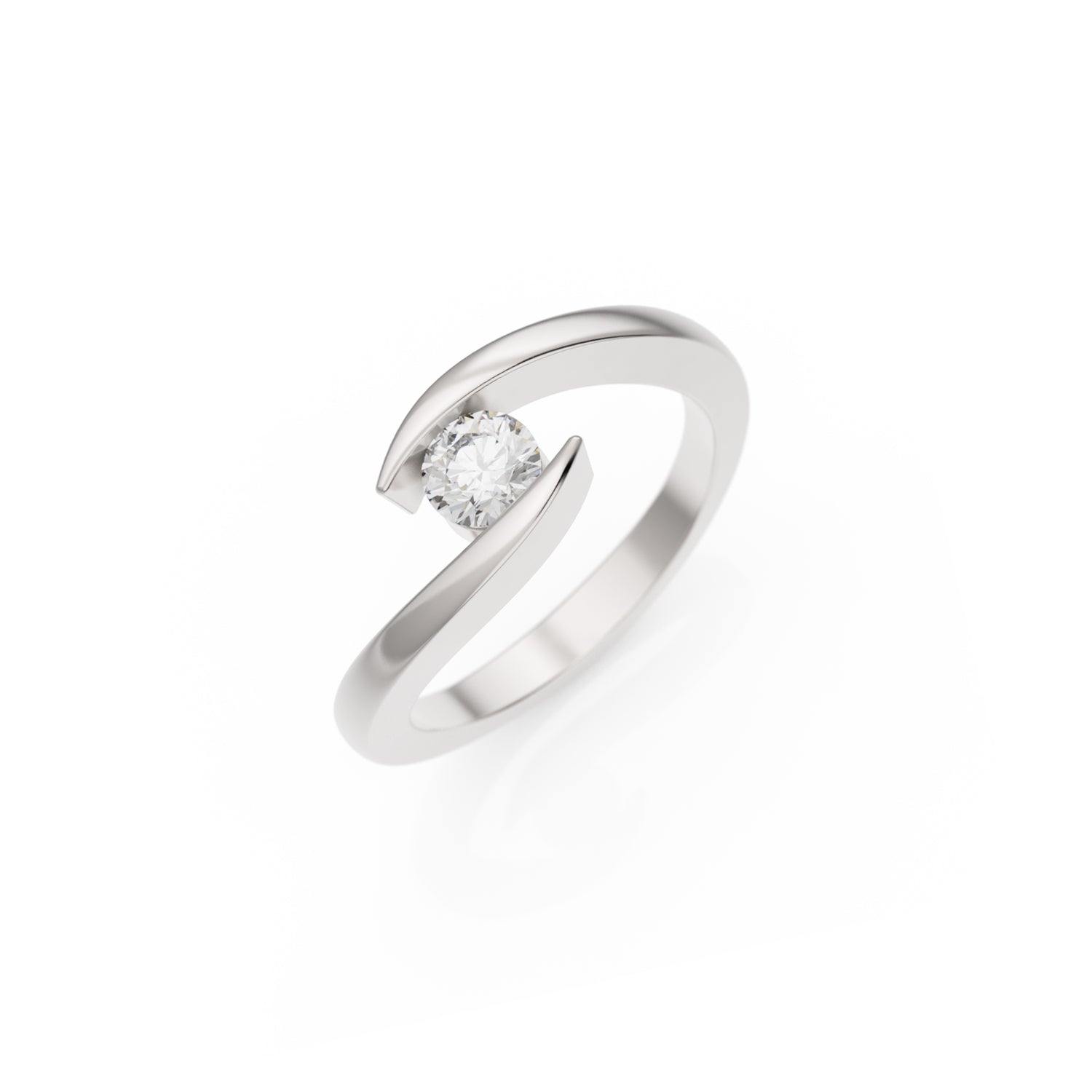 Verlobungsring Summertime in Platin (950) mit 0,30 ct Brillant