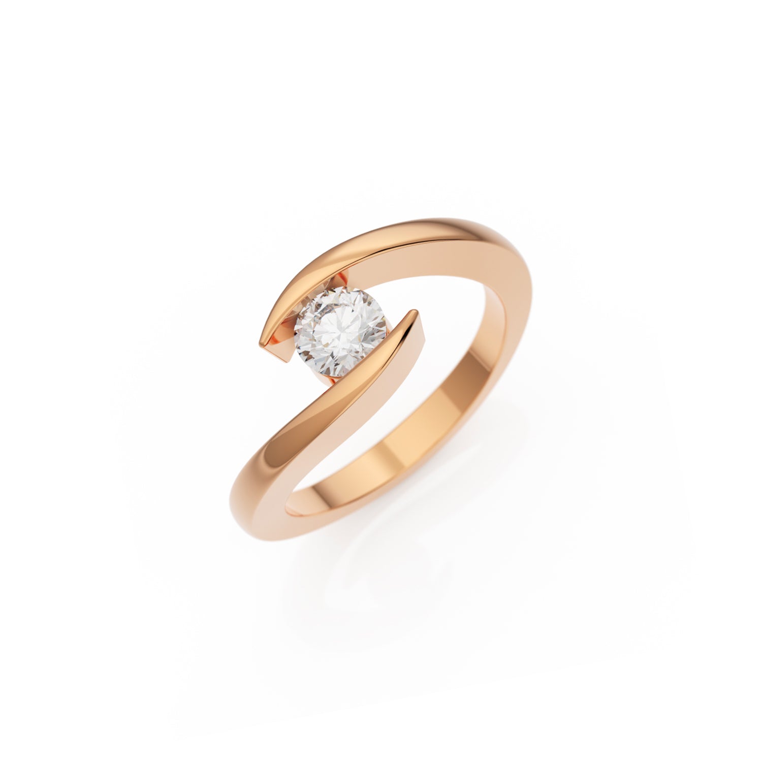 Verlobungsring Summertime in Roségold 14 Karat (585) mit 0,40 ct Brillant