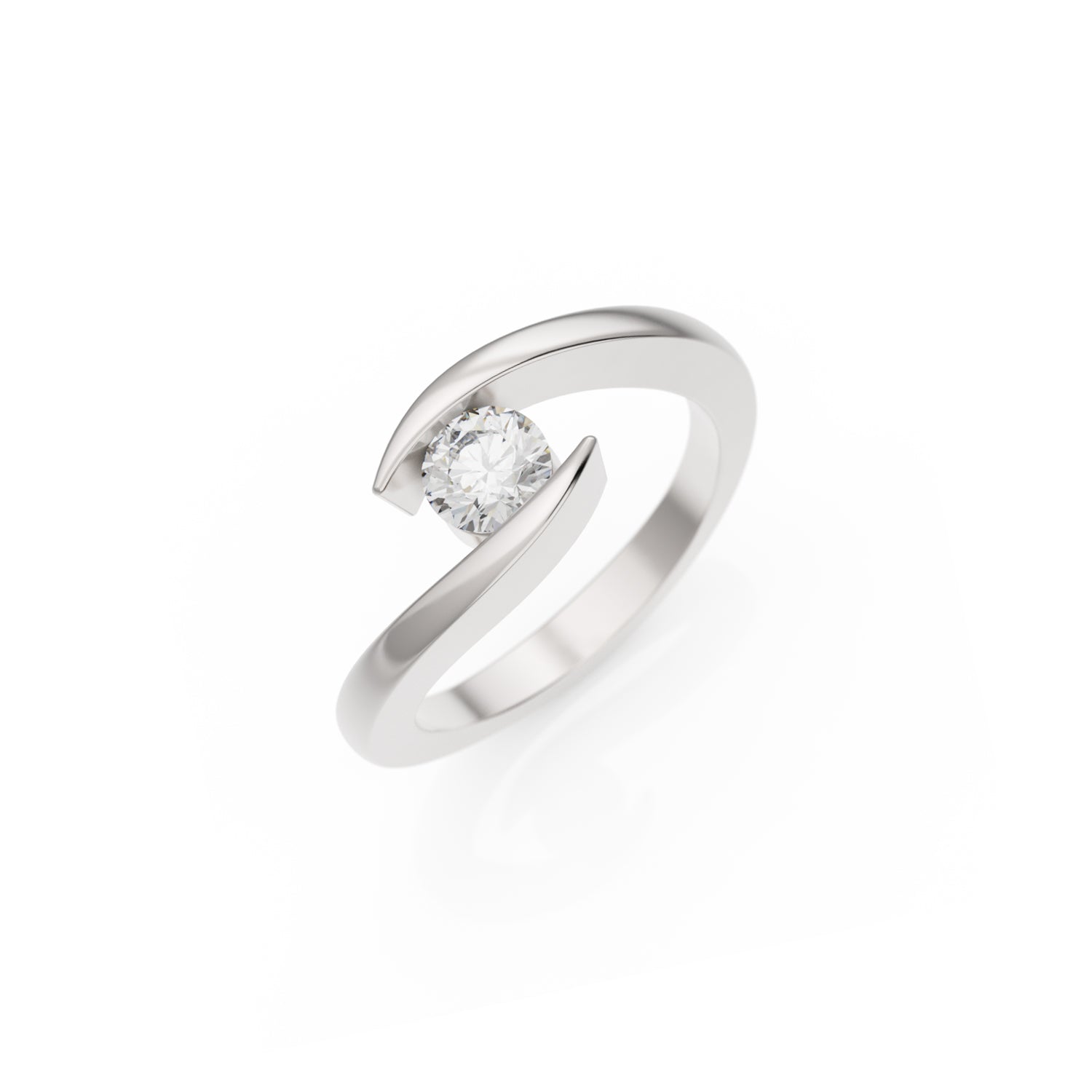Verlobungsring Summertime in Platin (950) mit 0,40 ct Brillant