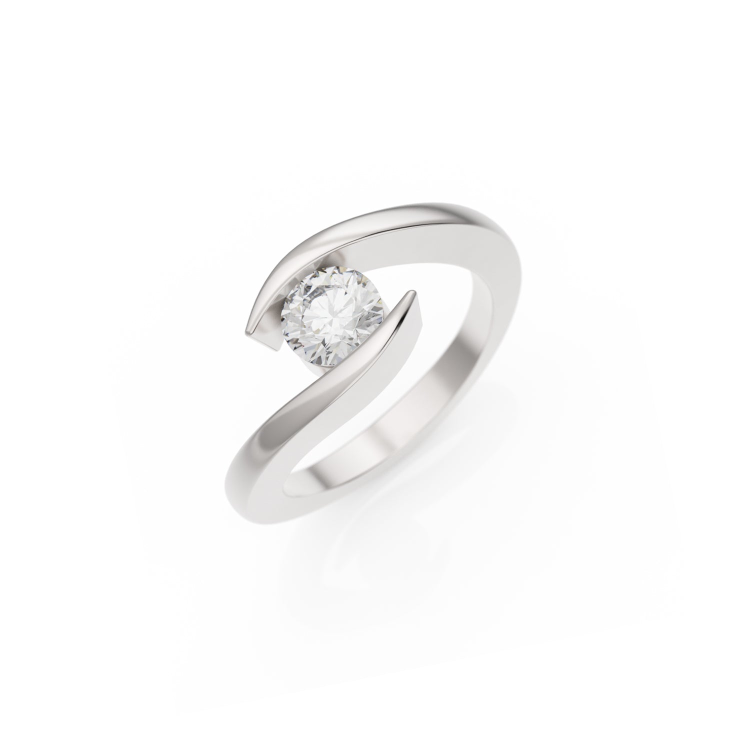 Verlobungsring Summertime in Weißgold 18 Karat (750) mit 0,60 ct Brillant