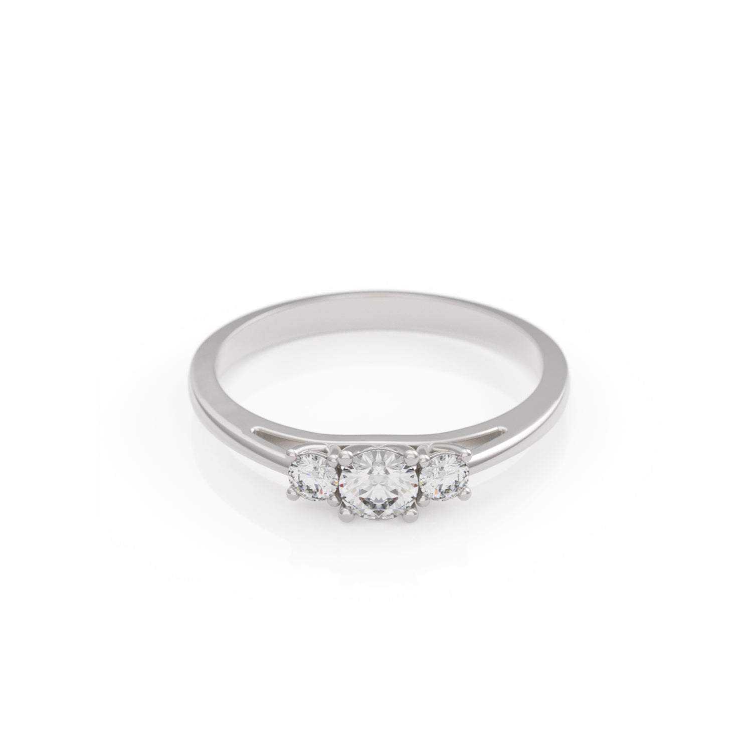 Verlobungsring Trilogy in Platin (950)