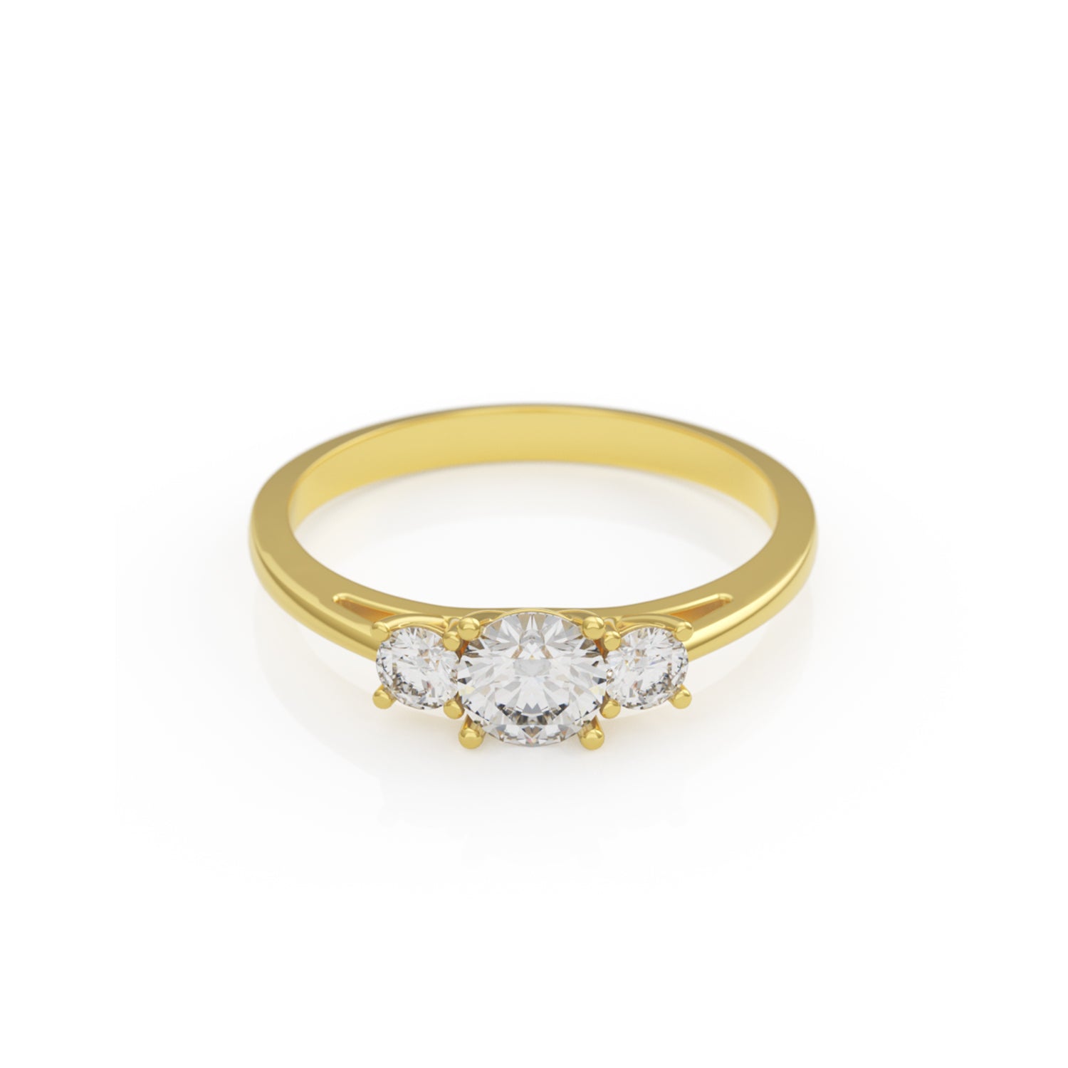 Verlobungsring Trilogy in Gelbgold 18 Karat (750)