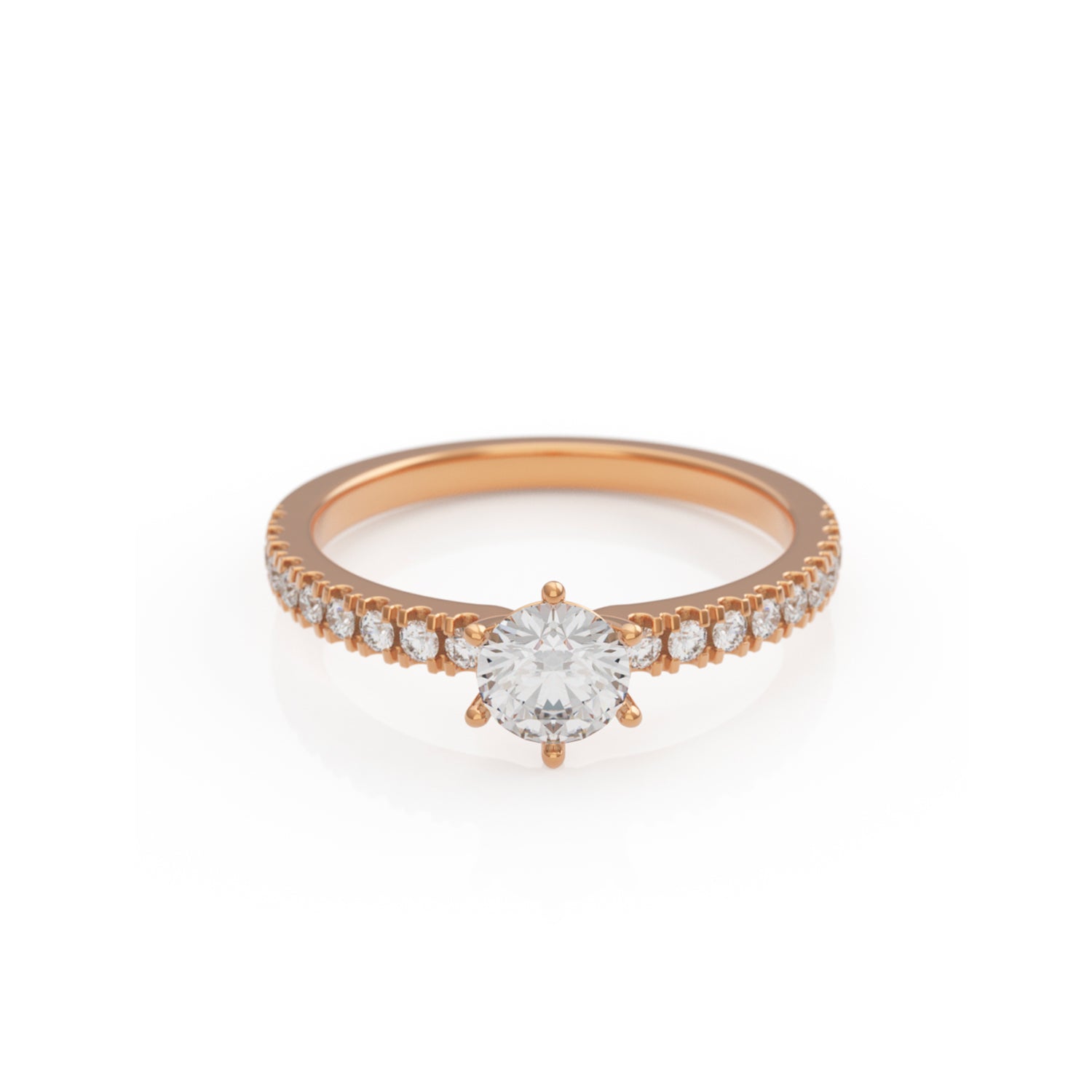 Verlobungsring L'Amour in Rotgold 14 Karat (585)