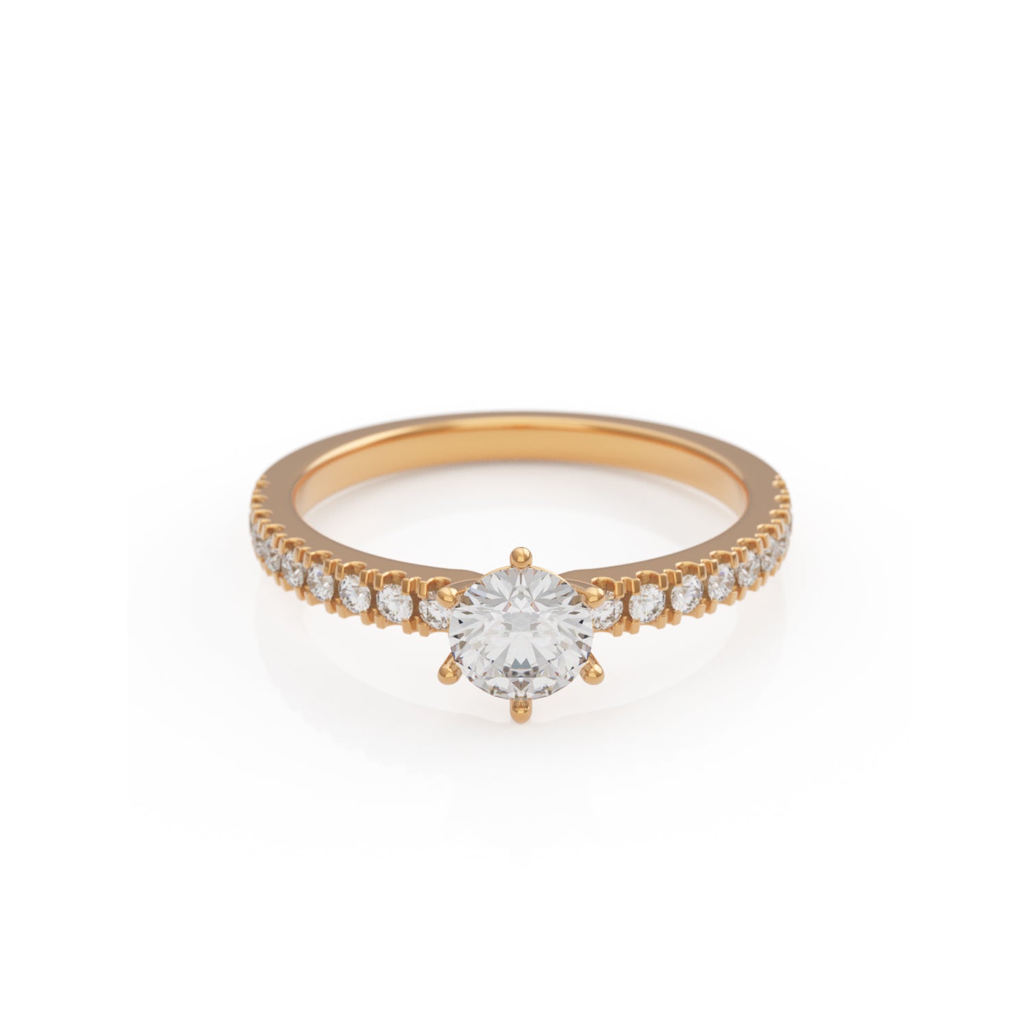 Verlobungsring L'Amour in Roségold 14 Karat (585)