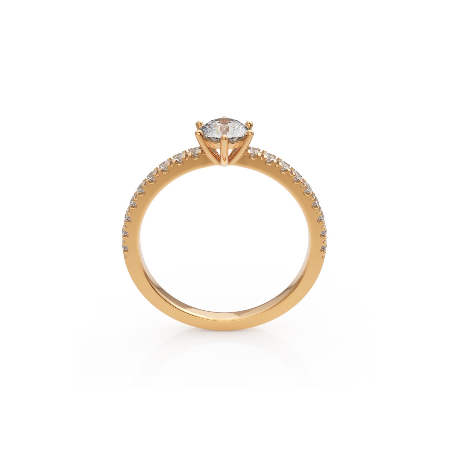 Verlobungsring L'Amour in Rotgold 14 Karat (585)