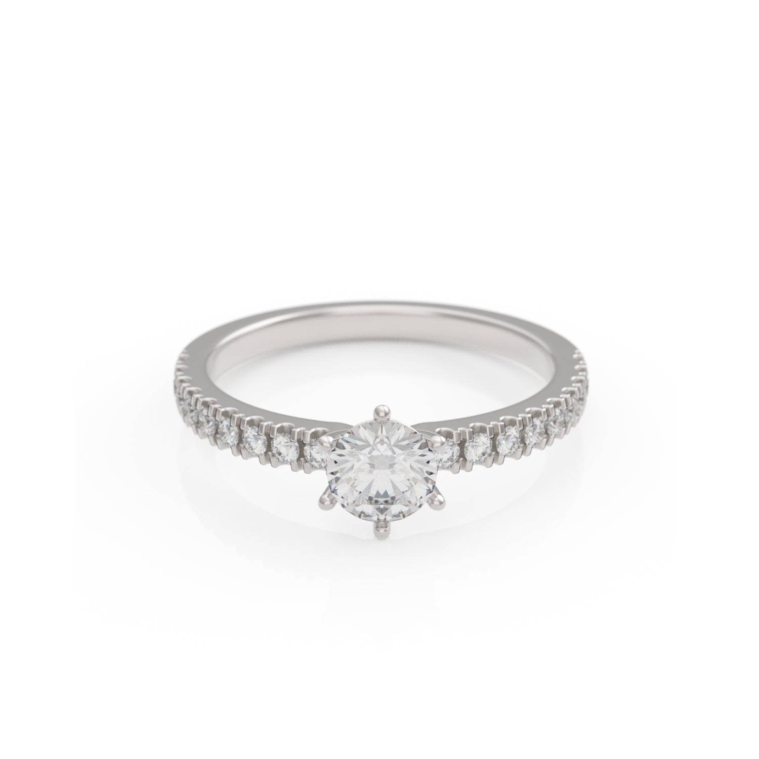 Verlobungsring L'Amour in Weißgold 14 Karat (585)