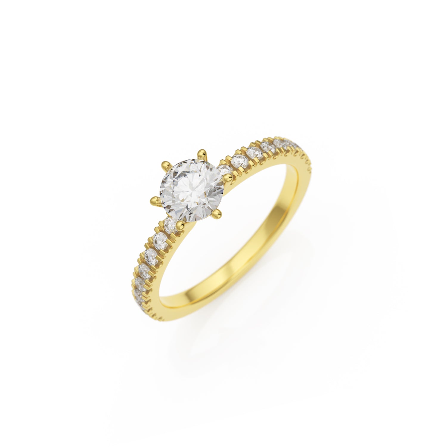 Verlobungsring L'Amour in Gelbgold 14 Karat (585) mit 0,50 ct Lab-Grown-Diamant