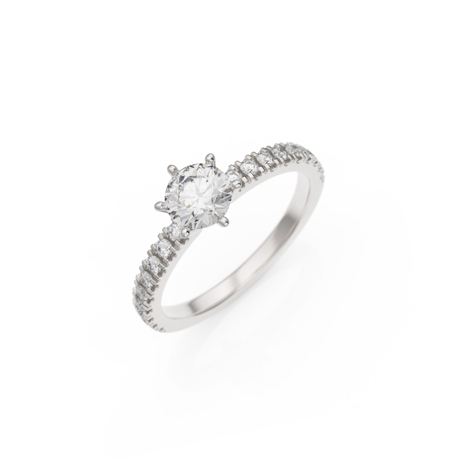 Verlobungsring L'Amour in Weißgold 14 Karat (585) mit 0,60 ct Lab-Grown-Diamant