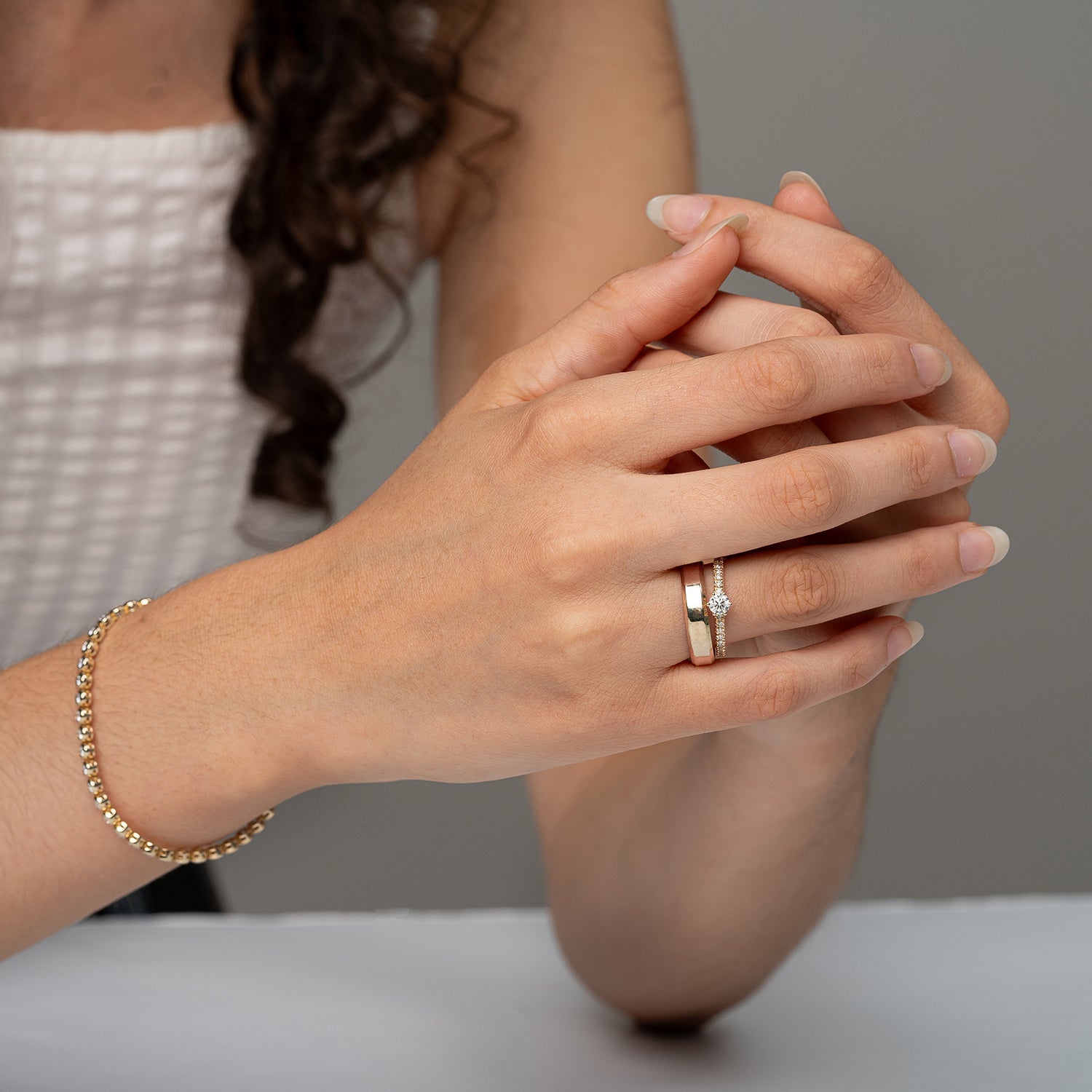 Verlobungsring L'Amour in Roségold 14 Karat (585) mit Lab-Grown-Diamant
