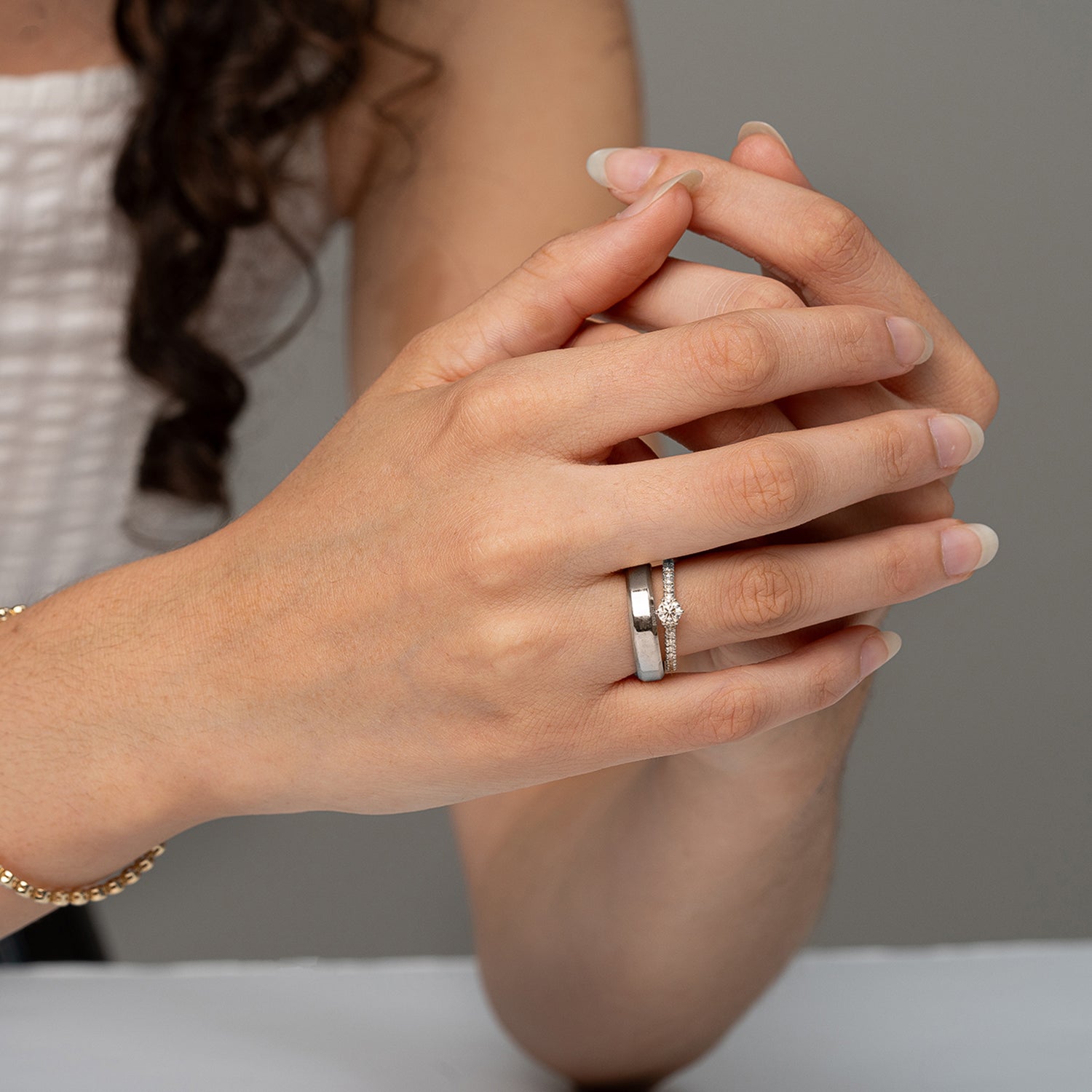 Verlobungsring L'Amour in Weißgold 14 Karat (585) mit Lab-Grown-Diamant