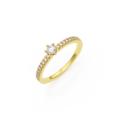 Verlobungsring L'Amour H/SI – Gelbgold 14 Karat (585)