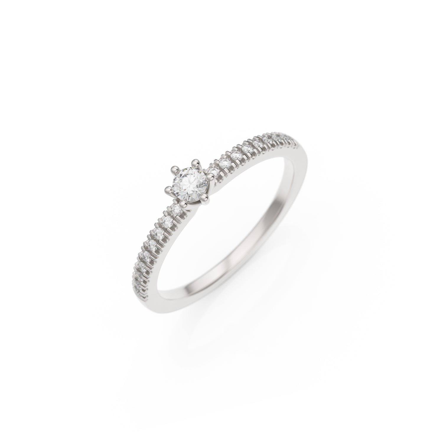 Verlobungsring L'Amour in Platin (950) mit Lab-Grown-Diamant
