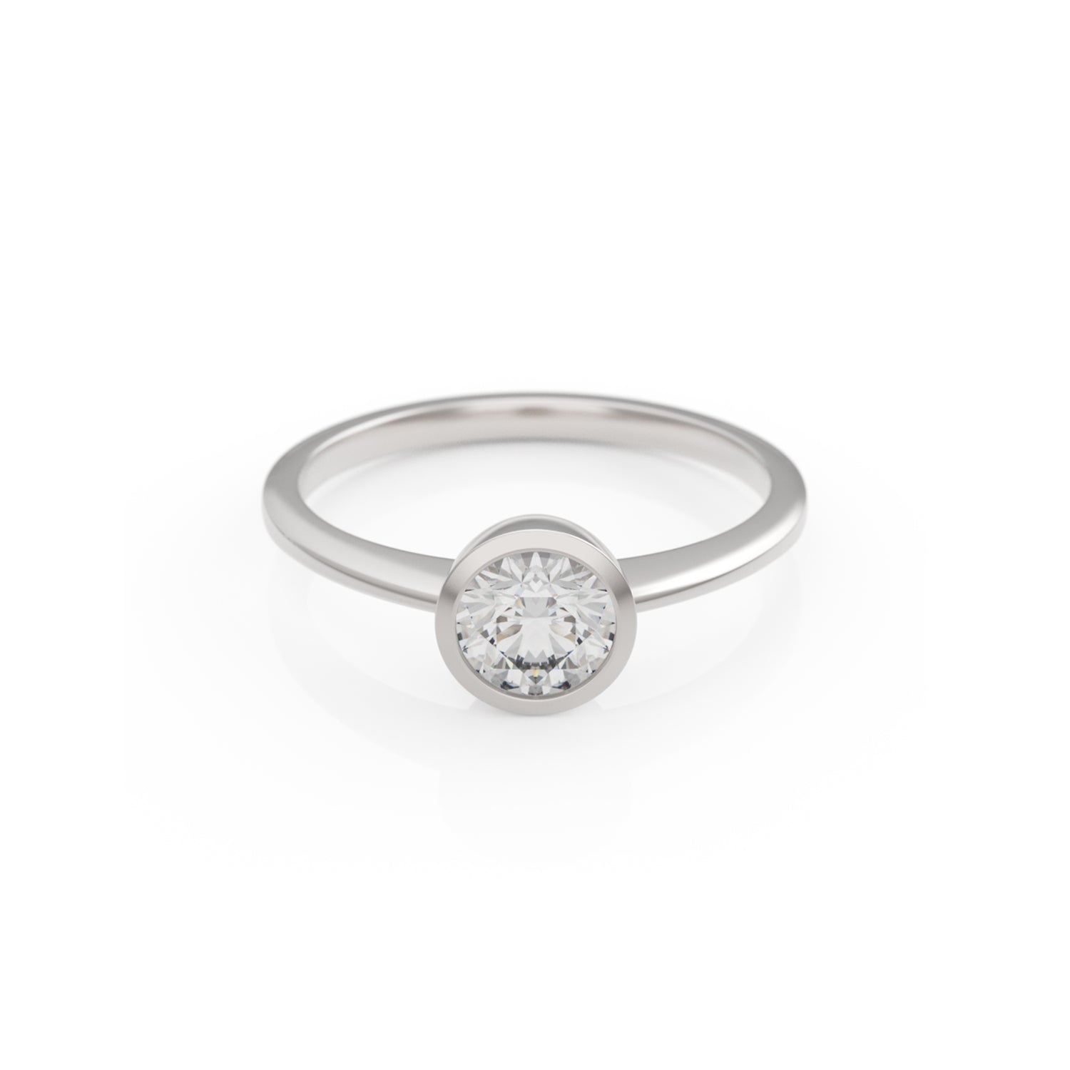 Verlobungsring Ivette in Weißgold 14 Karat (585) mit Lab-Grown-Diamant