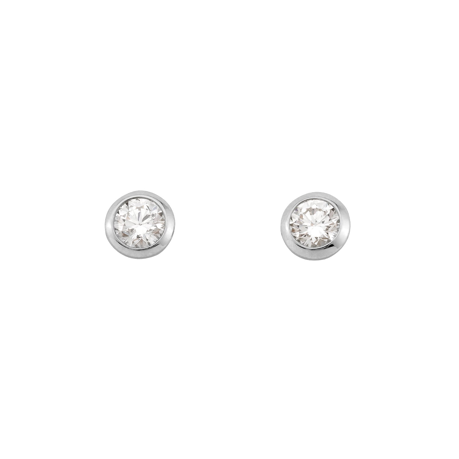 Ohrstecker Ivette in Platin (950) mit 0,10 ct Brillant