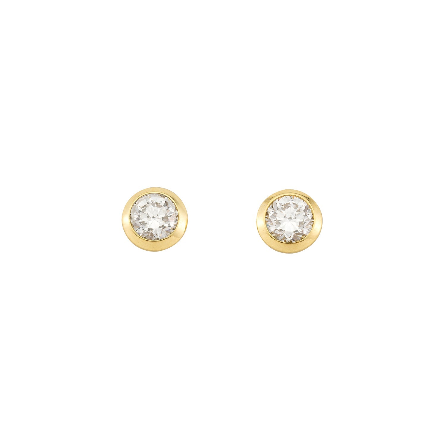Ohrstecker Ivette in Gelbgold 14 Karat (585) mit 0,25 ct Brillant