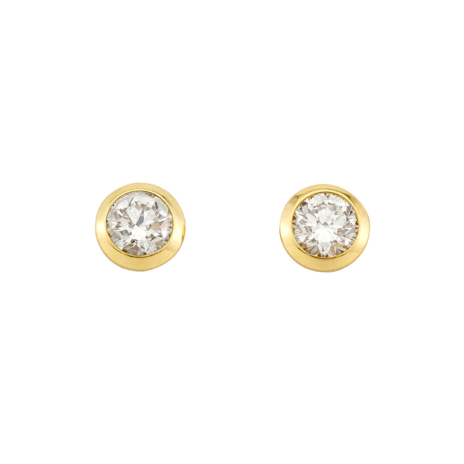 Ohrstecker Ivette in Gelbgold 14 Karat (585) mit 0,30 ct Brillant